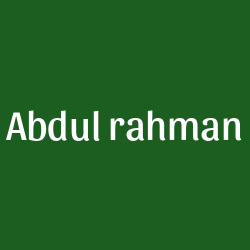 Abdul rahman