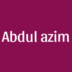 Abdul azim