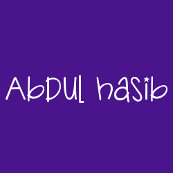 Abdul hasib
