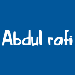 Abdul rafi