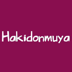 Hakidonmuya