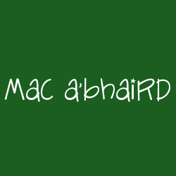 Mac a'bhaird