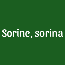 Sorine, sorina