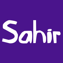 Sahir
